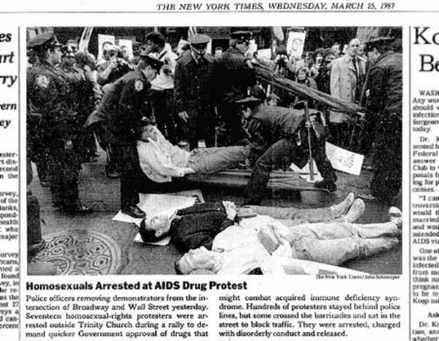 ACT UP's First Demonstration