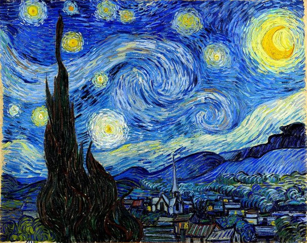 Noche estrellada de  Vincent Van Gogh