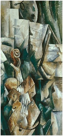 Violín y Paleta de Georges Braque