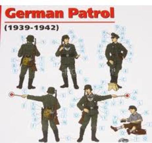 Detained by German Patrol