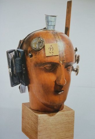 El espíritu de nuestro tiempo - cabeza mecánica de Raoul Hausmann,