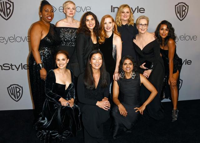 2018 Golden Globes shows incredible support against sexual harassment from celebrities.