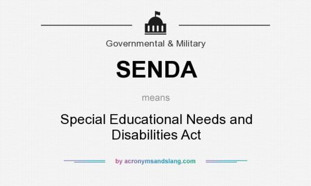 Special Education Needs & Disability Act (SENDA)