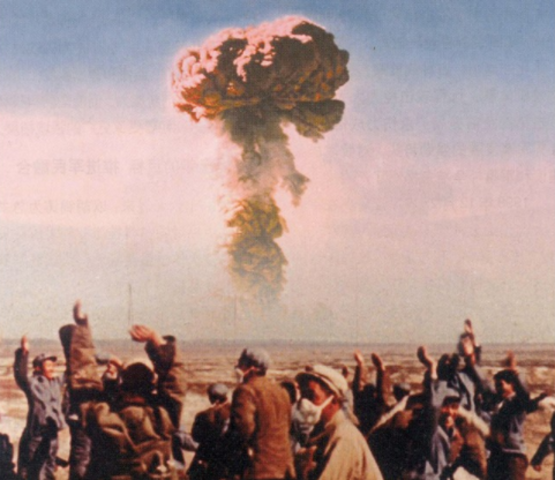 China explodes atomic bomb