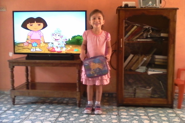 My first day at school.