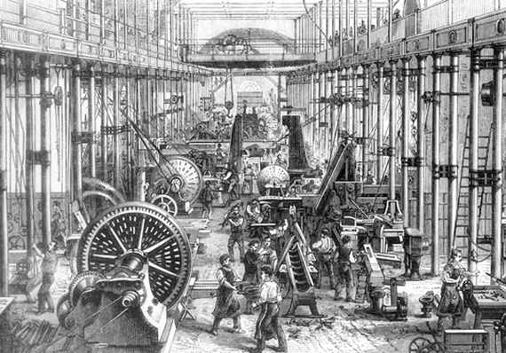 Auge de economía industrial.