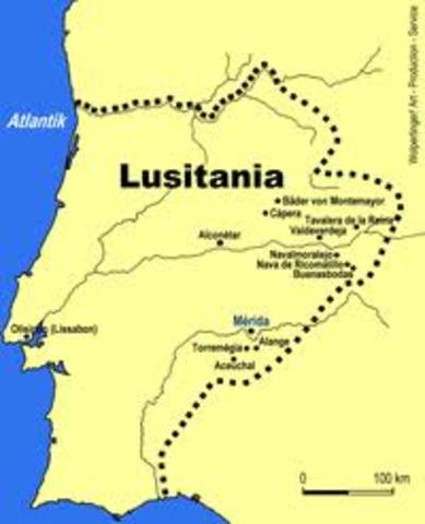 Galba becomes governor of Lusitania