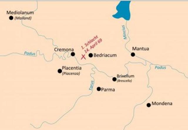 Otho has the first Battle of Bedriacum