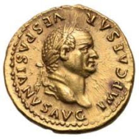 Vespasian is declared Emperor by the East