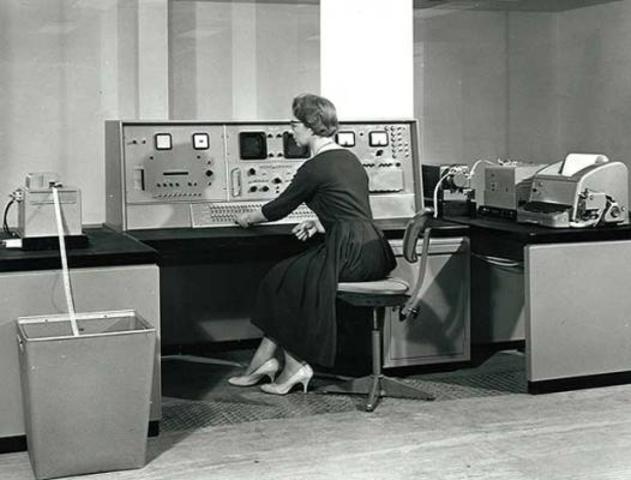 The first bank computers were invented.