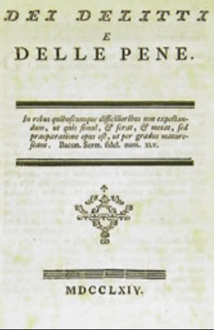 ILLUMINISMO: DEI DELITTI E DELLE PENE