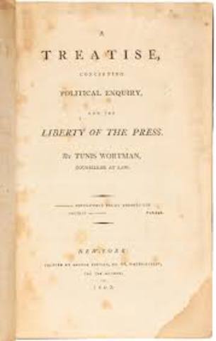 Tunis Wortman's Treatise on Free Speech