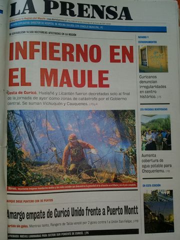 Infierno en el Maule