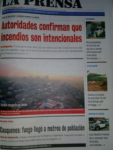 Autoridades confirman que incendios son intencionales