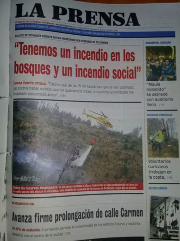 "Tenemos un incendio en los bosques y un incendio social"