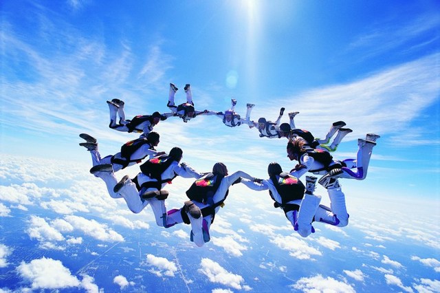 Parachute jumping