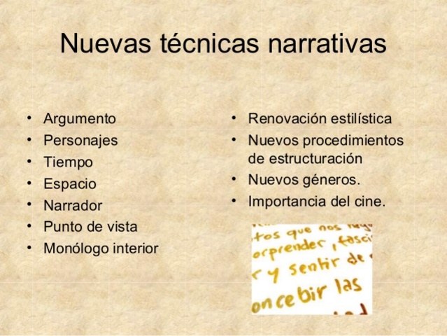 La renovación de las técnicas narrativas