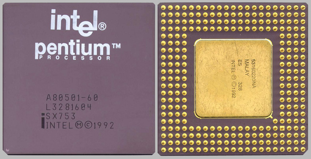 Intel Pentium (P5) y placas base.