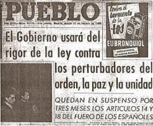 Enfrentamientos en Madrid, estudiantes antifranquistas VS SEU