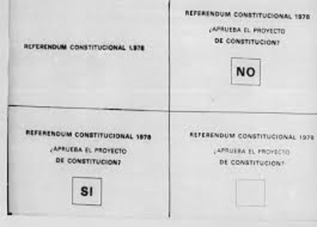 Referéndum para apoyar la Constitucion de 1978 (se aprobó)