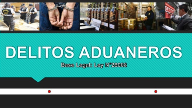 Investigacion de los Delitos Aduaneros.