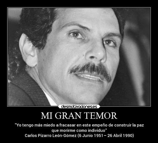 El candidato presidencial Carlos Pizarro León Gómez ametrallado en un avión en vuelo
