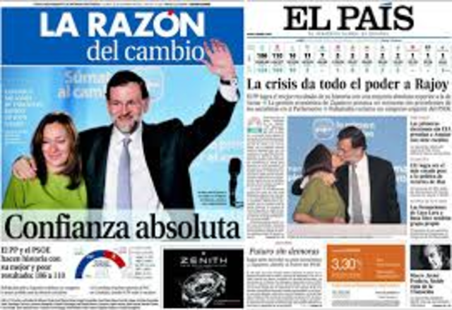 Elecciones ganadas por el PP de Mariano Rajoy
