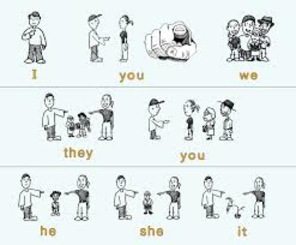 The personal pronouns