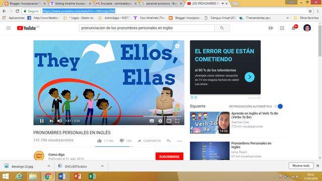 The personal pronouns pronunsation