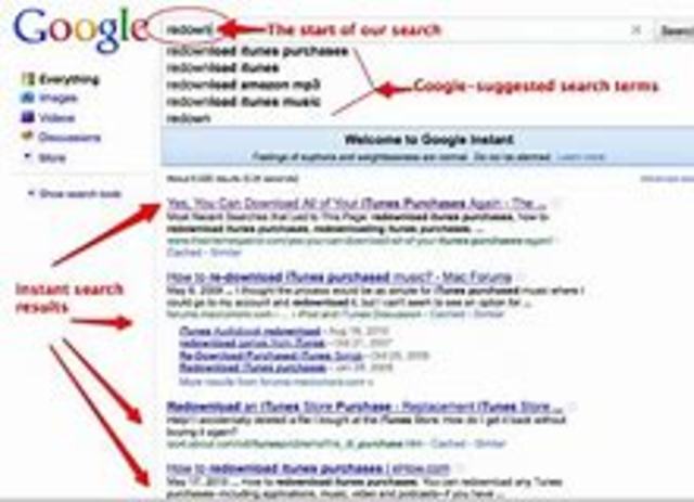 GOOGLE INSTANT SEARCH