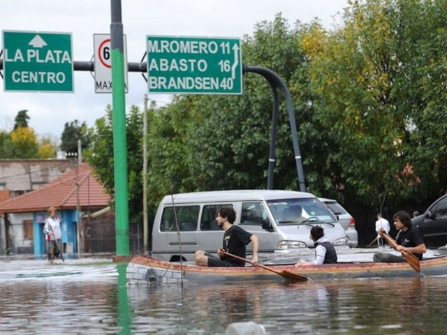 Inundacion de la cuidad de La Plata