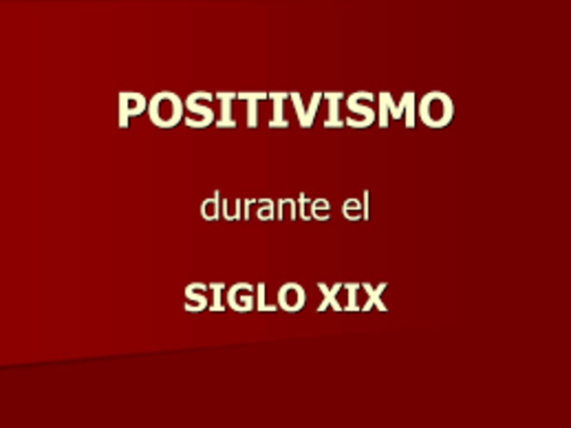 positivismo