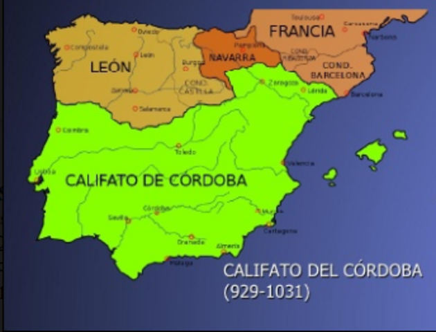 Inicio del califato de Omeya de Córdoba.