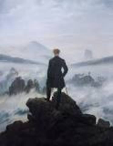 El caminante sobre el mar de nubes - Caspar David Friedrich