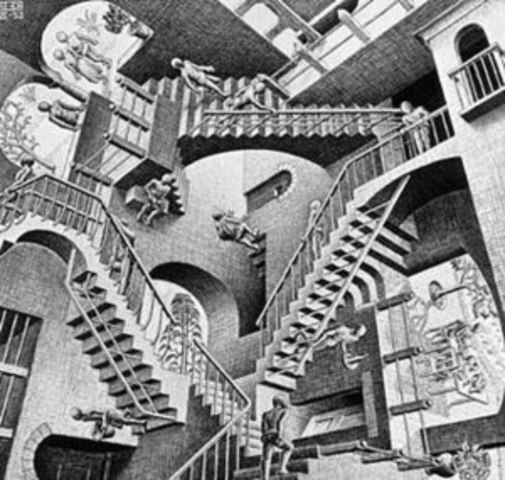 Relatividad - M. C. Escher