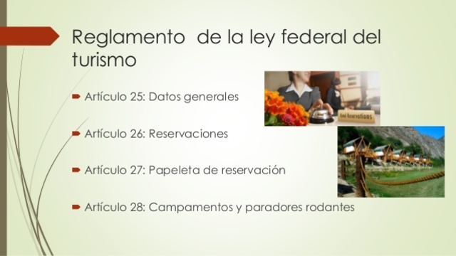 5ta modificación de la Ley Federal del Turismo