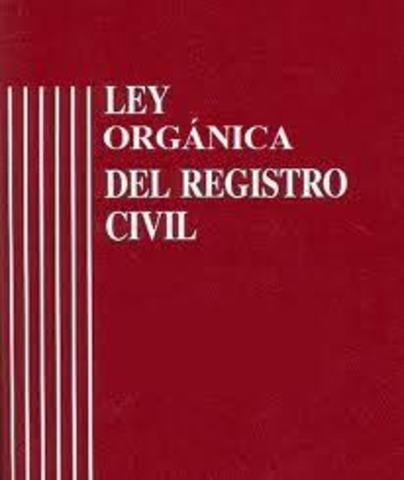Ley Orgánica del Registro Civil