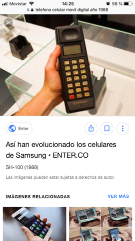 Comenzó a utilizarse los primeros celulares móviles digitales, no era común por esos tiempos!