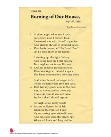 Upon the Burning of Our House