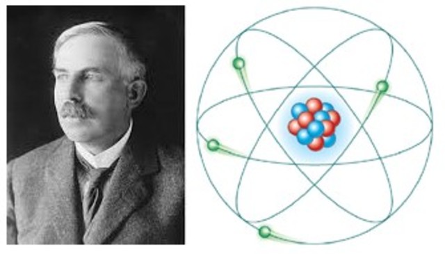 Ernest Rutherford (1909). Modelo Nuclear del Átomo.