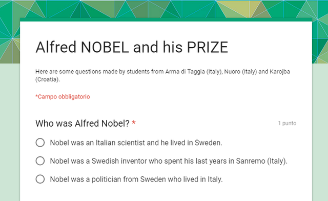 The Nobel Prize Quizz