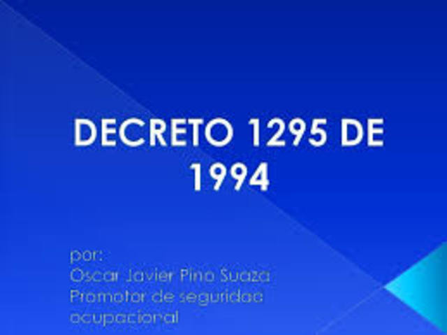 DECRETO 1295 DE 1994