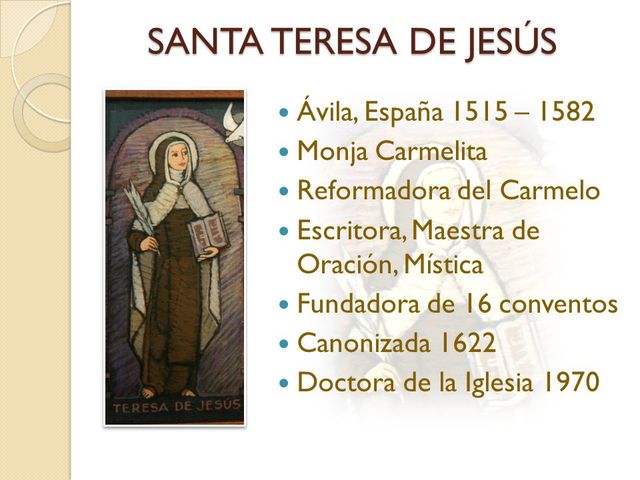 Santa Teresa de Jesús es canonizada