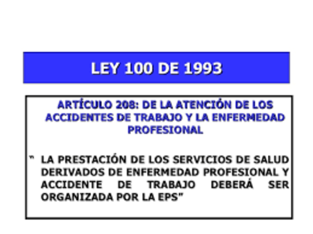 ARTICULO 208 DE LA LEY 100 DE 1993