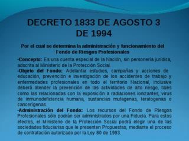 DECRETO 1833