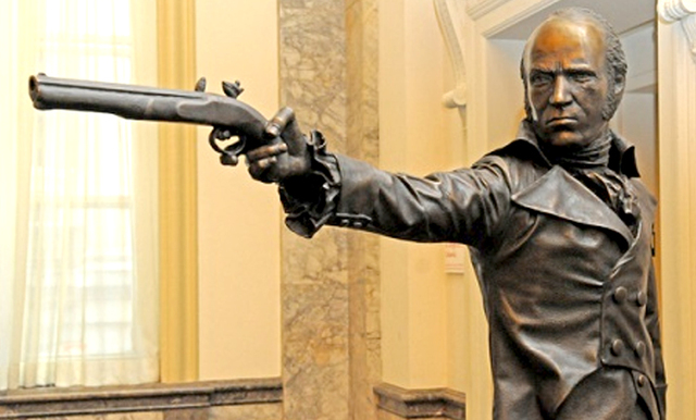 Killed Alexander Hamilton in a duel