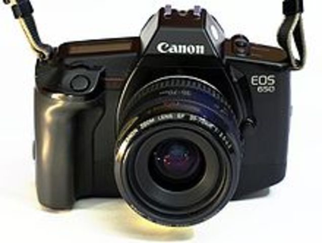 The first canon EOS camera
