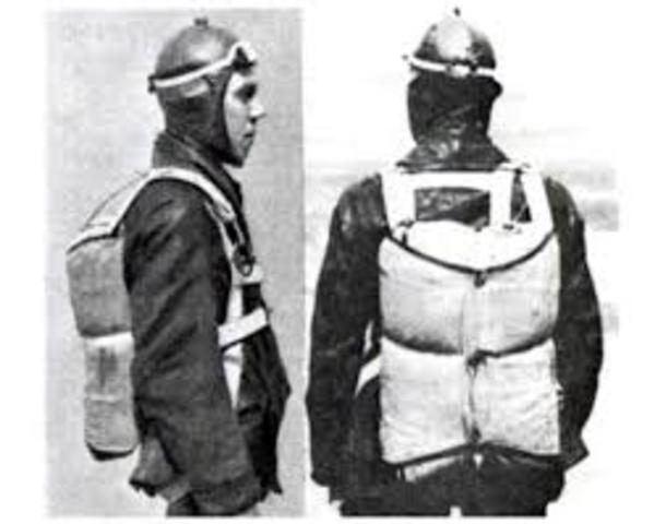 The parachute's knapsack is invented by Paul Letteman and Kathchen Paulus