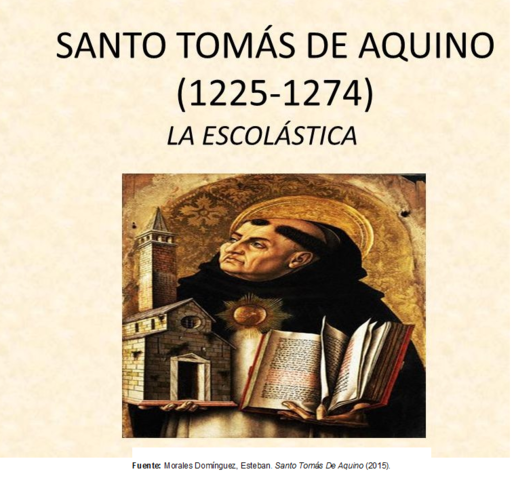 El humano como ser creado  - Tomás de Aquino