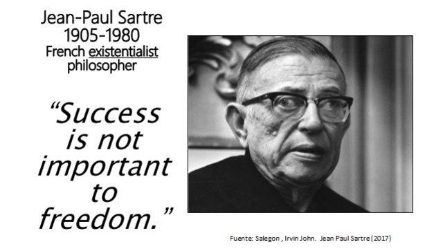 El humano como la nada frente al mundo – Jean Paul Sartre.